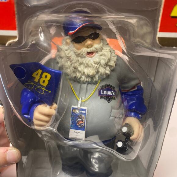 Trevo Christmas 2005 Nascar Jimmie Johnson #48 Santa with Ticket Figure 8” - Picture 5 of 12
